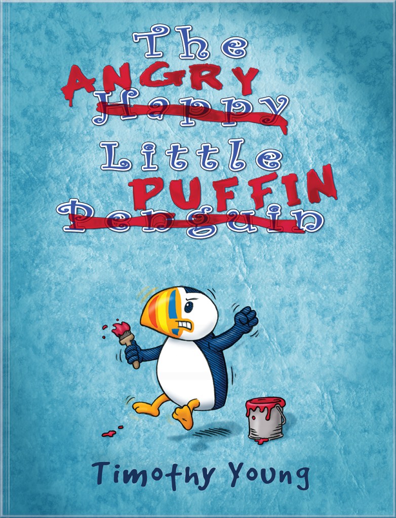The cover of author/illustrator Timothy Young's book The Angry Little Puffin