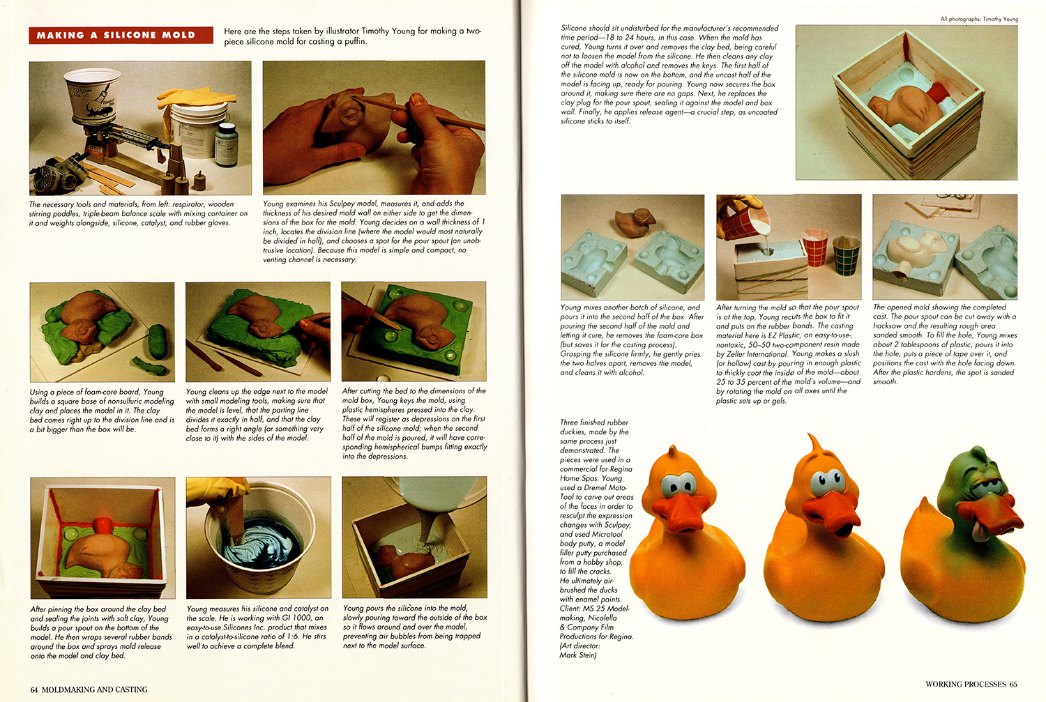 a spread from Ellen Rixford's book 3-Dimensional Illustration