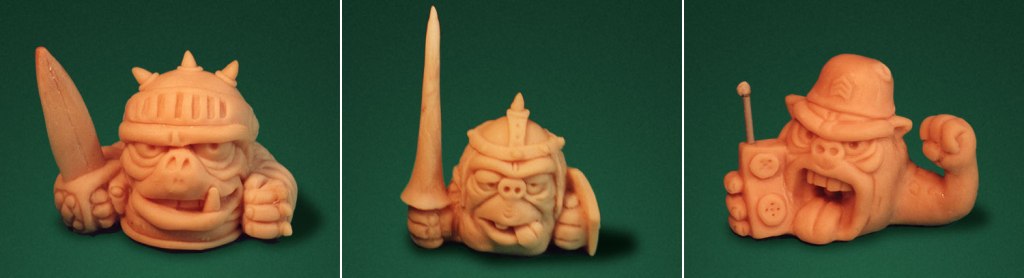 Mini-Boglins original polymer clay sculptures by Timothy Young