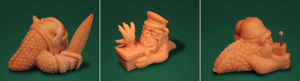 Mini-Boglins original polymer clay sculptures by Timothy Young